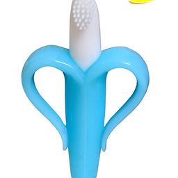 Joy Buzz Banana Shaped Teething Toothbrush - Blue-image-90