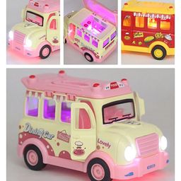 Sanjary 1:32 Cartoon Fast Food Truck Simulation Model Vehicle Car Toy color design may vary-image-53