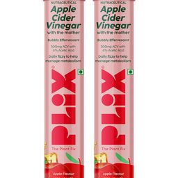 PLIX Apple Cider Vinegar Effervescent Tablet with Mother for Overall Wellbeing | Pack of 2 (Apple) - 30 Tablets-6