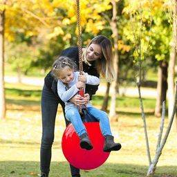 Hop N Play Heavy Duty Jumbo Buoy Inflatable Ball Swing for kids-52