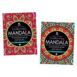 Enchanting Mandala Books, Colouring Book for Adults, Set of 2 Books - English-13