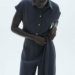 MANGO Waist Tie-Up Jumpsuit-picture-32
