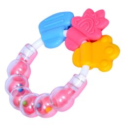 tiny tycoonz BPA Free Silicone Teether with Rattle Handle - Pack of 2 image 3