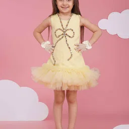 HOITY MOPPET Girls Square Neck Flounce Dress-picture-47