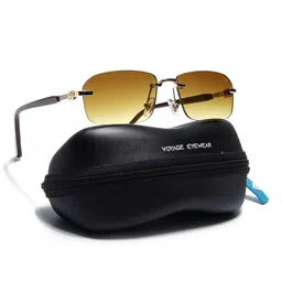 Voyage Unisex Rectangle Sunglasses with UV Protected Lens image 2