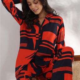 Libas Printed Shirt With Trouser Co-Ords-image-28
