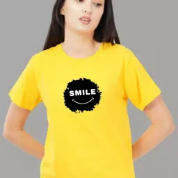 Moda Rapido Women Typography Printed Round Neck Cotton T-shirt-picture-23