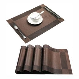 We3 4-Pcs Grey Textured Table Placemats-55