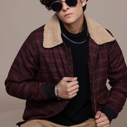 The Roadster Lifestyle Co. Checked Bomber Jacket-picture-18