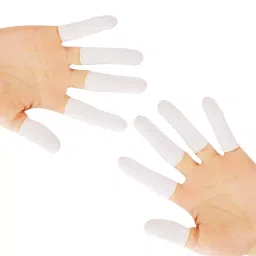Robustt Latex Disposable Finger Cots, White Color Standard Size (Pack of 144 Piece)-image-12