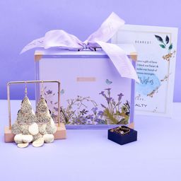 SALTY Glimmer & Glam Jewelry Box For Birthday, Anniversary Gifts for Wife Sister & Mother-image-14