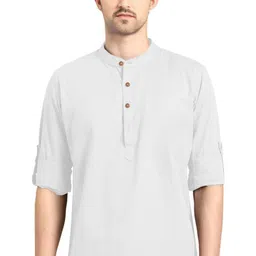APEKTRA Men Mandarin Collar Kurta-image-45