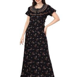 Soulemo Printed Women Maxi Nightdress-image-27