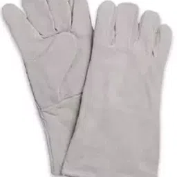 SRV Industrial Leather Gloves Grey, LG09 (Pack of 5 Pair)-image-16