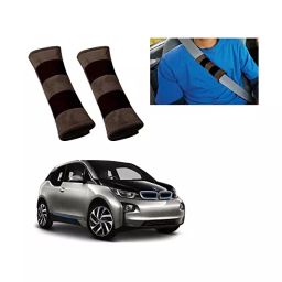 Auto Pearl Seat Belt Cushion (Pack of 2, Brown Black) Compatible for BMW i3-image-94