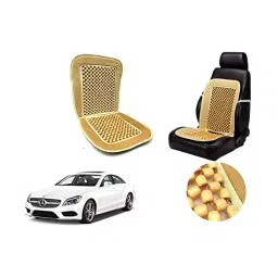 Auto Pearl Car Wooden Bead Seat Cushion with Velvet Border Compatible for Mercedes-Benz CLS-Class-16