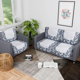 Myntra Elegant Homes Grey Cotton Sofa Cover-picture-30