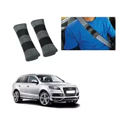 Auto Pearl Seat Belt Cushion (Pack of 2, Grey Black) Compatible for Audi Q7-image-95