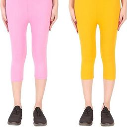 100LUCK Girls Mid-Rise Capris - Pack Of 2-image-36