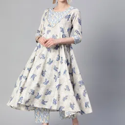 mokshi Women Floral Printed Gotta Patti Kurta With Palazzos-picture-39