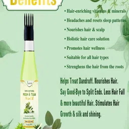 KEYOZA Neem & Tulsi Hair Oil- 100 ml-49