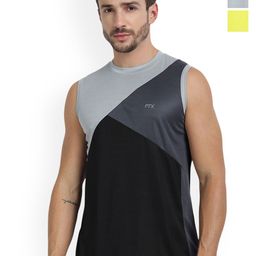 FTX Pack Of 3 Colourblocked Dry-Fit Round Neck Gym Vests 709-1_709-5_709-12-S-image-33