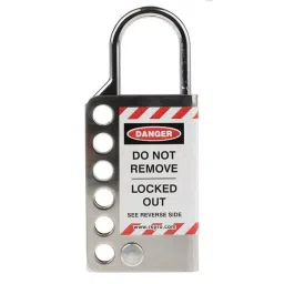 RS PRO 6-Lock Stainless Steel Sheet Hasp Lockout, 5mm Shackle Model No 8625155-image-28