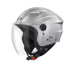 Studds RAY SUPER SILVER GREY (570 mm) Medium Open Face Helmet, RAY SUPERSILVER GREY-24