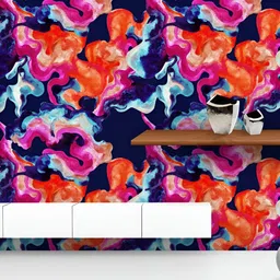ArtzFolio Blue & Pink Printed UV Resistant Wallpaper-picture-19