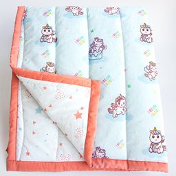 Yellow Doodle Reversible Comfort Quilt - Multicolour-image-95