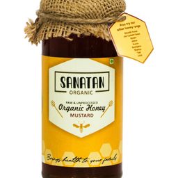 Sanatan Organic Mon Flora Mustard Honey Glass Bottle - 250 g-image-36