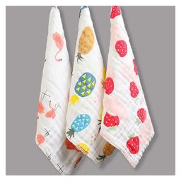 Moms Home Baby Super Soft Absorbent Muslin 6 Layer Wipes Mix Design - Pack Of 3-19