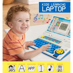Fiddlerz 20 Activity English Learning LCD Display Laptop Toy with Mouse for Kids - Blue-20