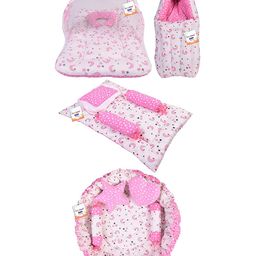 Toddylon Baby Bedding for New Born Sleeping Essential Products Combo - Pink-28