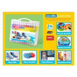 YAMAMA Acrylic Art Marker Set (24 pieces  Multicolor)-image-78