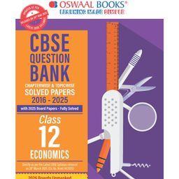 Oswaal CBSE Question Bank Chapterwise and Topicwise SOLVED PAPERS Class 12 Economics For Exam 2026-14