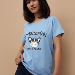 Ginger by Lifestyle Women Graphic Printed Round Neck Cotton T-shirt-image-74