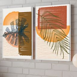Myntra Elegant Homes Boho Botanical Printed 2 Piece Wall Paintings-picture-13