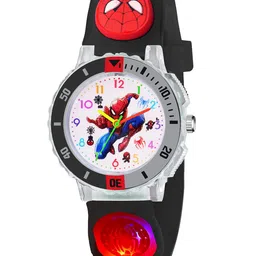 ON TIME OCTUS Unisex Printed Dial Analogue Watch KD-111 BLACK SPIDER-46