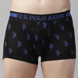 U.S. Polo Assn. Men Black & Blue Printed Trunks I112-002-PR-XXL-picture-58