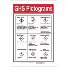 BRADY GHS Sign GHS Pictogram White Polyester with Polyester Overlaminate, 31DJ65-image-35