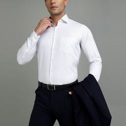 Richlook Classic Fit Vertical Striped Cotton Formal Shirt-image-42