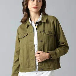 Dream of Glory Inc Women Washed Lightweight Outdoor Denim Jacket-picture-1