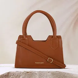 Fastrack Brown PU Structured Sling Bag-38