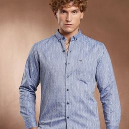 Campus Sutra Men Comfort Fit Textured Button-Down Collar Cotton Casual Shirt-picture-6