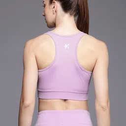 HRX by Hrithik Roshan Lightly Padded Full Coverage Running Bra HRX_SS24_W_BA_KR021_C image 4