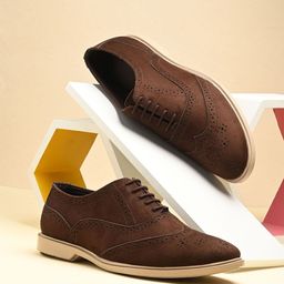 BIZZARO Men Round Toe Lace-Ups Comfort Insole Lightweight Brogues-image-63