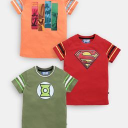 Here&Now X Game Begins Boys Assorted Pack Of 3 Printed Pure Cotton T-shirt-picture-8