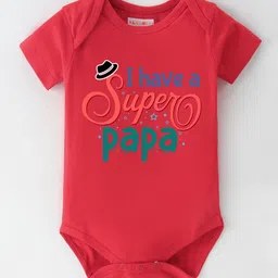 BLUSHES Infant Printed Pure Cotton Half Sleeve Bodysuit-image-89