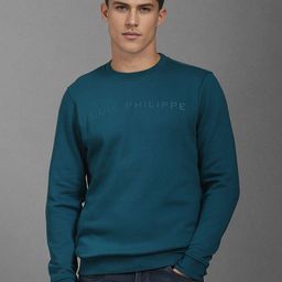 Louis Philippe Men Cotton Brand Logo Printed Pullover Sweatshirt-picture-44